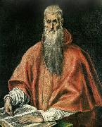 El Greco st. jerome as a cardinal oil painting picture wholesale